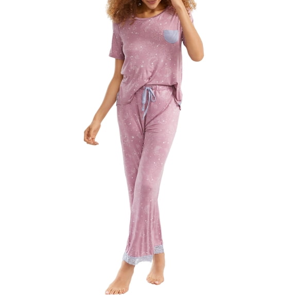 Honeydew Intimates Womens Rayon Knit Pajama Set Style-57964