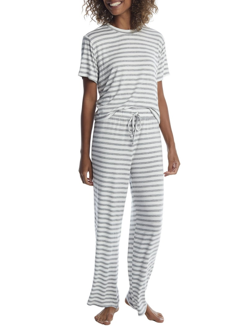 Honeydew Intimates Womens Striped All American Knit Pajama Set