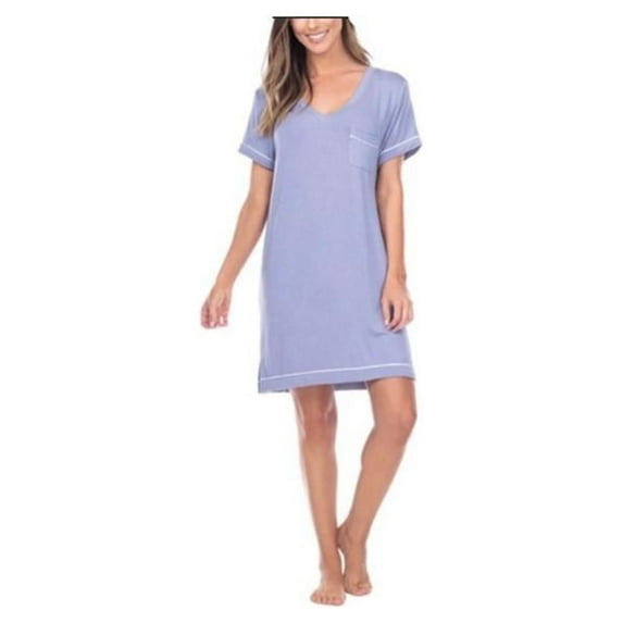 Honeydew Ladies' 2-Pack Sleep Shirt Grey/Bluebell, Size XL