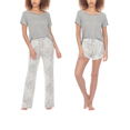 thumbnail image 1 of Honeydew Ladies 3-piece Pajama Set Size: S, Color: Grey Mixed Animal, 1 of 1