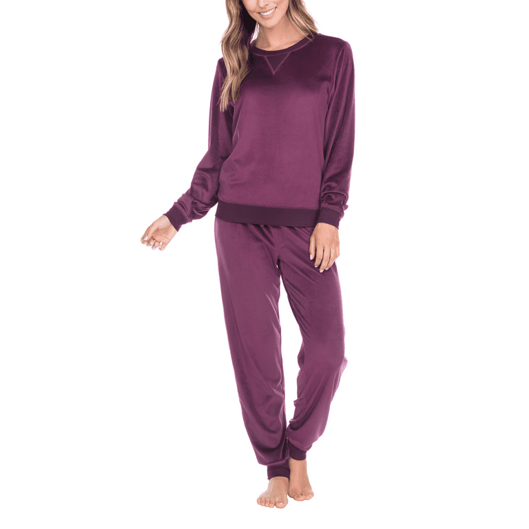 Honeydew Ladies' Velour Lounge Set (Wildberry, XX-Large)