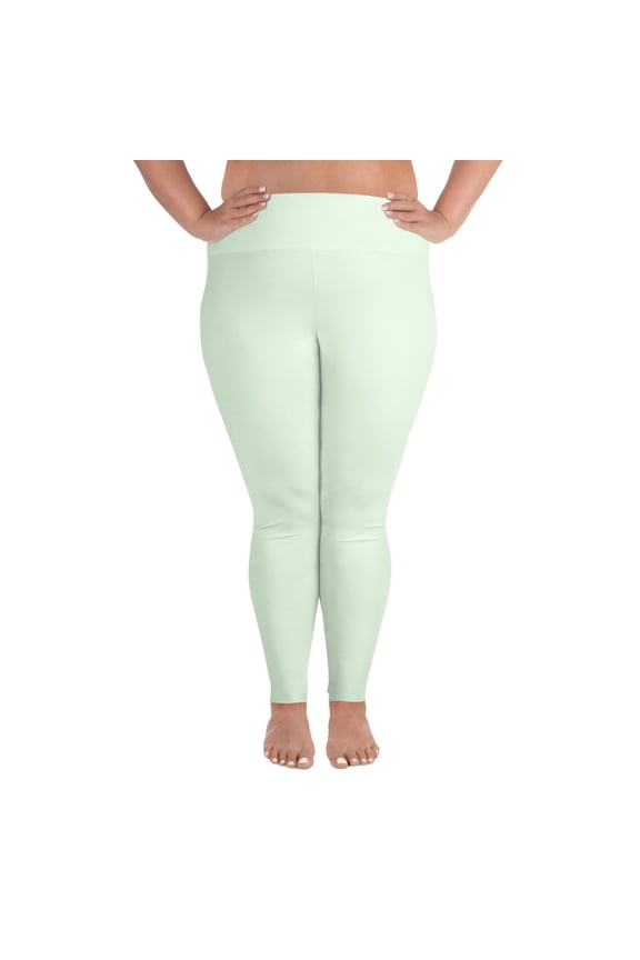 Honeydew, Mint Plus Size Leggings, Mint Leggings for Plus Size, Big Size Mint Leggings, Mint Leggings for Big Women