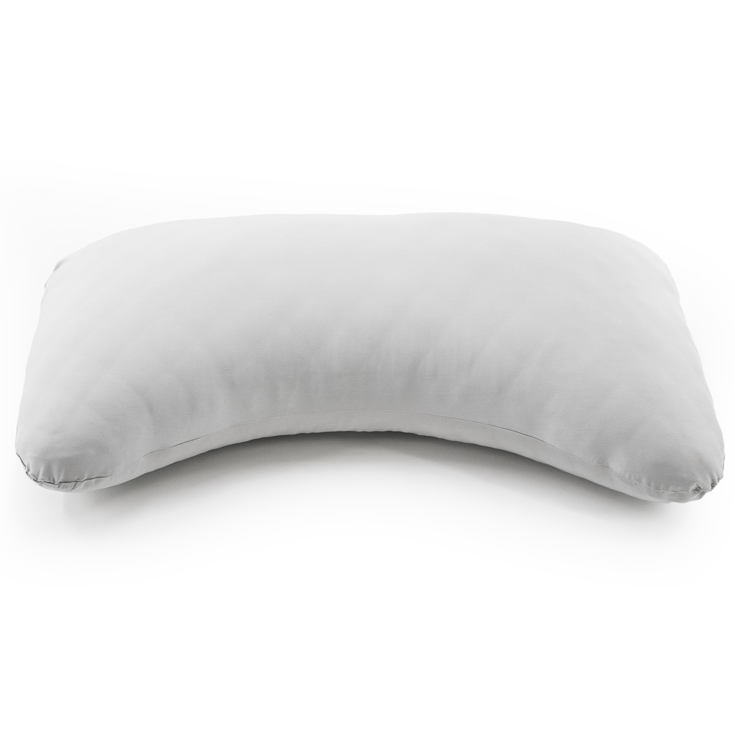 Honeydew Queen Side Pillow Case - Fits The Scrumptious and Essence Curved Pillows for Side Sleeping - Comfortable and Soft Cooling Viscose Made from Bamboo Fabric - Queen Size (Silver Lining)