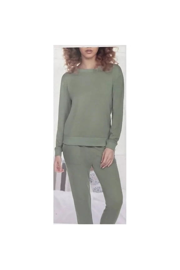 Honeydew Womens Hacci Lounge PJ Set, 2-Piece Size: S, Color: Olive