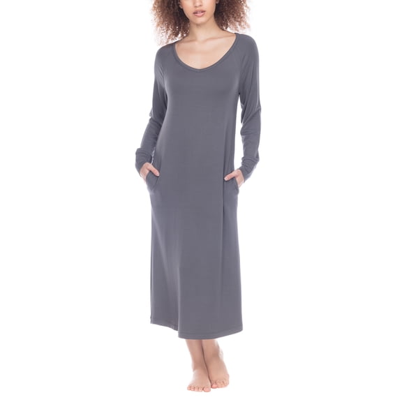 Honeydew Women's Midi Length Sheath Lounge Dress for Effortless Elegance