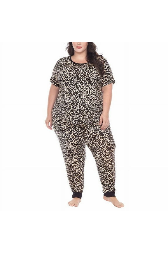 Honeydew Womens 2-Piece Jersey Pajama Jogger Lounge Set