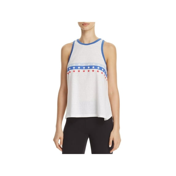 Honeydew Womens Chill Out Graphic Racerback Sleep Tank White S