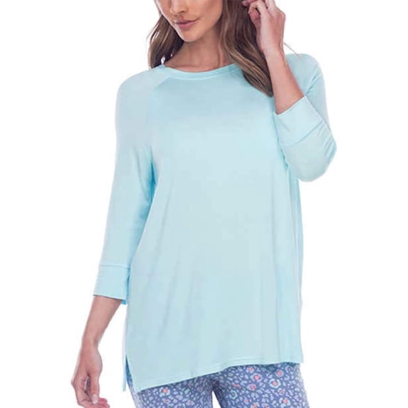 Honeydew Womens Solid Pajama Top Only,1-Piece, XX-Large, Aqua