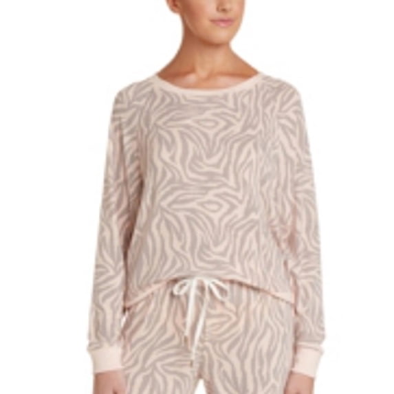 Honeydew Womens Star Seeker Brushed Jersey Pajama Top Only, 1-Piece Size Small Color Alabaster Zebra