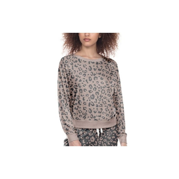 Honeydew Womens Star Seeker Brushed Jersey Pajamas Top, Large, Maple Leopard