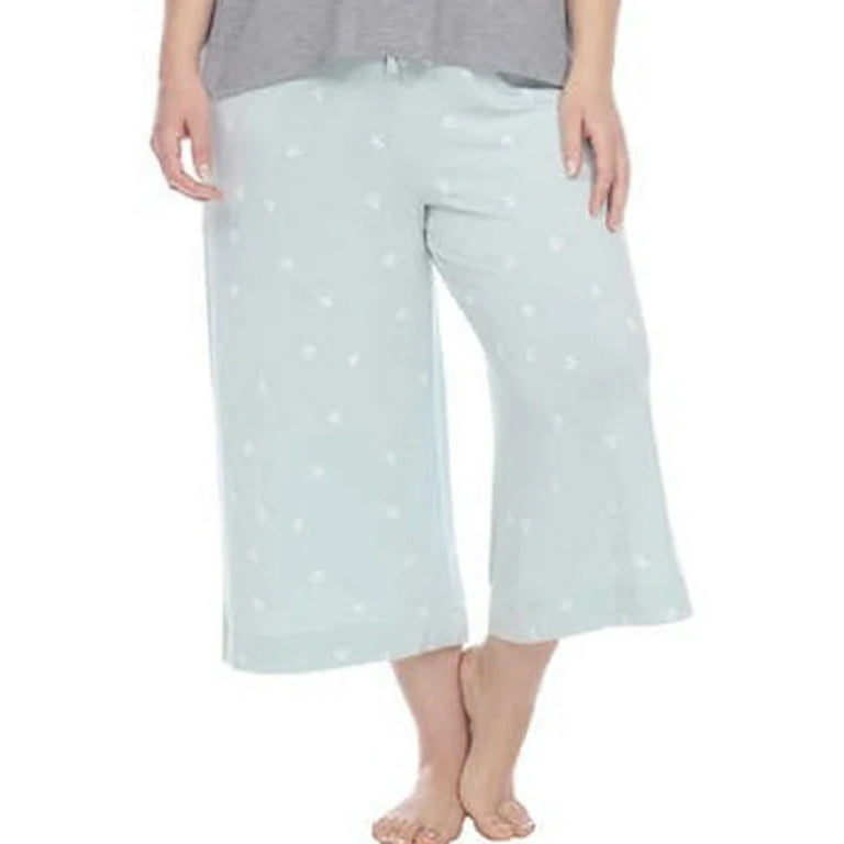 Honeydew Womens Super Soft Fleece Capri Pajama Pants 1 Piece Size Medium Color Chilled Stars