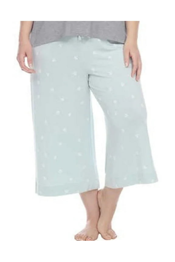 Honeydew Womens Super Soft Fleece Capri Pajama Pants,1-Piece Size Medium Color Chilled Stars