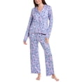thumbnail image 1 of Honeydew womens  2pc All American Long Pajama Set, m, Blue, 1 of 3