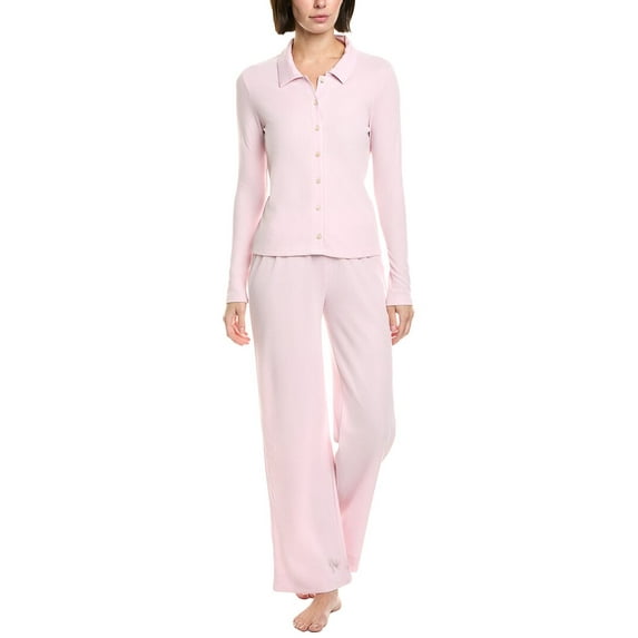 Honeydew womens 2pc Coffee Club Long Set, XL, Pink