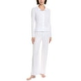 thumbnail image 1 of Honeydew womens  2pc Coffee Club Long Set, s, White, 1 of 3
