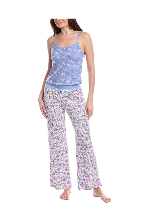 Honeydew womens 2pc Cuddle Crew Cami Pant Set, s, Blue