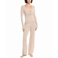 thumbnail image 1 of Honeydew womens  2pc Dreamland Pajama Set, s, Brown, 1 of 3