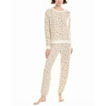 thumbnail image 1 of Honeydew womens  2pc Star Seeker Brushed Jersey Lounge Set, m, White, 1 of 3