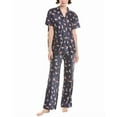 thumbnail image 1 of Honeydew womens  2pc Sunday Rest Pajama Set, m, Blue, 1 of 3