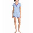 thumbnail image 1 of Honeydew womens  2pc Wind Down Shortie Set, XL, Blue, 1 of 3