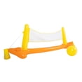 thumbnail image 1 of Honeydrill Inflatable Pool Float Toys Pool Volleyball Set for Adults, Orange&Yellow, 1 of 6