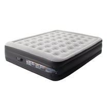 Honeydrill Queen Size Air Mattress 18.5" Airbed Inflatable with Built-in Pump, Gray