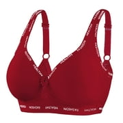Honeylove Bra Good Selling Classic Breathable Bra Set Underwear Seamless Bras for Women(Color:Red,Size:44)