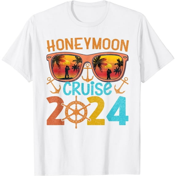 Honeymoon Cruise 2024 Happy Honeymoon Cruise Matching T-Shirt