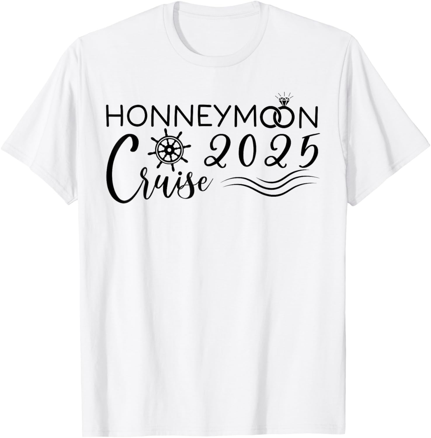 Honeymoon Cruise 2025 Trip Wedding Married Couples Cruising TShirt