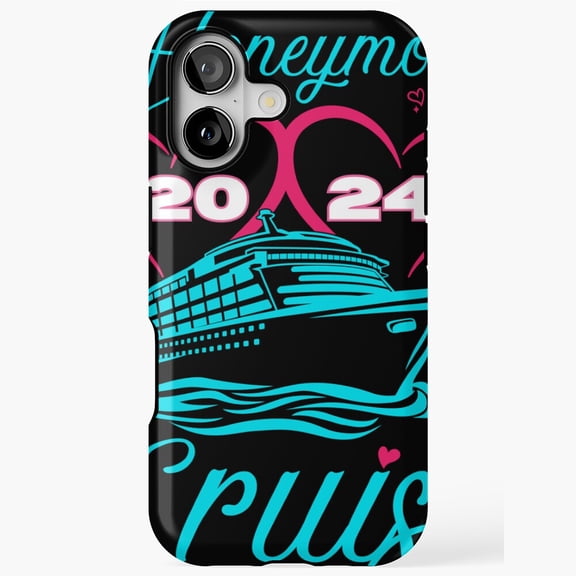 Honeymoon Cruise Couples 2024 Romantic Trip iPhone Case 17 through 11 Pro Max