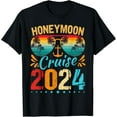 thumbnail image 1 of Honeymoon Cruise for Matching Couples 2024 Just Married T-Shirt mens t shirt，black，women，funny，misfits，men，journey, 1 of 4