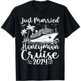 thumbnail image 1 of Honeymoon Cruise for Matching Couples 2024 Just Married T-Shirt, 1 of 4