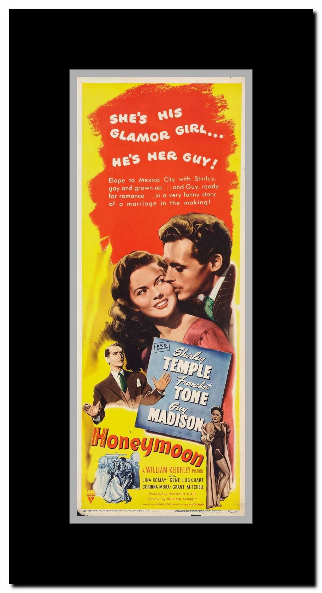 Honeymoon Framed Movie Poster