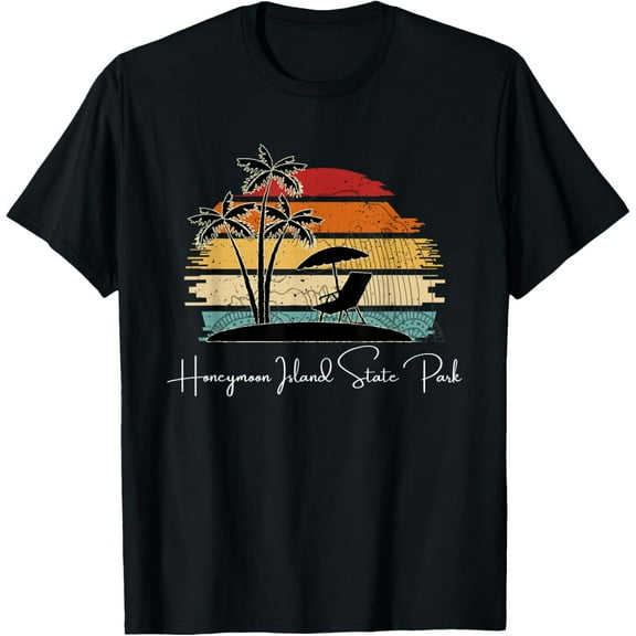 Honeymoon Island State Park Beach Palm Trees Spring & Summer T-Shirt Unisex S-5XL Hot Trending Shirt, Vintage Birthday Gift