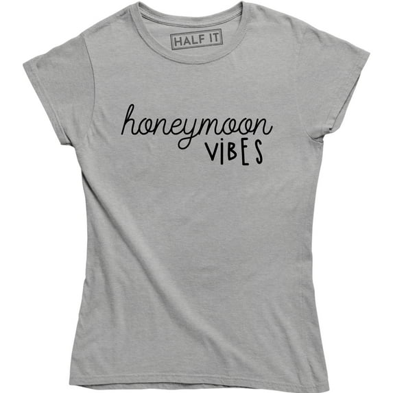 Honeymoon Vibes - Cute Couple Husband Wife Holiday Matching Wedding Gift T-Shirt
