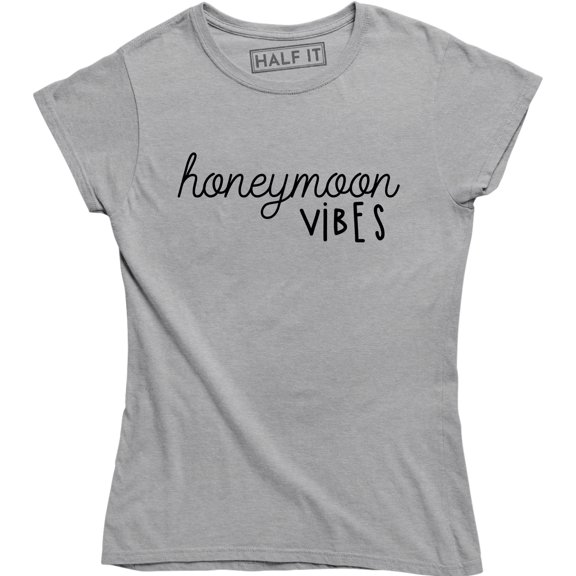 Honeymoon Vibes - Cute Couple Husband Wife Holiday Matching Wedding Gift T-Shirt
