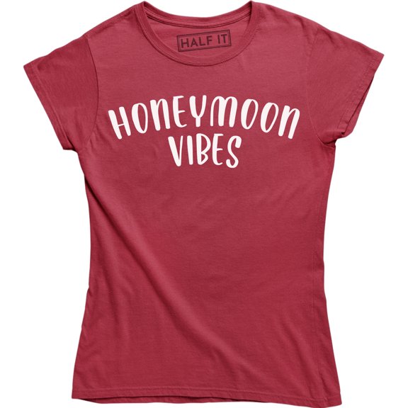 Honeymoon Vibes - Cute Couple Husband Wife Holiday Matching Wedding Gift Tee Shirt