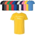thumbnail image 1 of Honeymoon Vibes T-Shirt Wedding Gift Unisex Men's Women's Soft Cotton Tee Assorted Colors and Sizes Yellow, 1 of 2