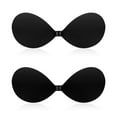 thumbnail image 1 of Honeysea 2 Pairs Adhesive Bra for Women, Strapless Sticky Invisible Push up Silicone Bra for Backless Dress with Nipple Covers, 1 of 7