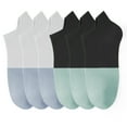 thumbnail image 1 of Honeysea 6 Pairs Ankle Socks for Women Men - Breathable Athletic Ankle Socks Non Slip Socks Low Cut Lightweight Socks with Tab, 1 of 7
