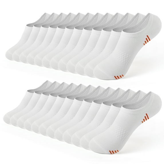 Honeysea 7-12 Pairs No Show Socks Women Men - Low Cut Casual Ankle Socks Athletic Non Slip Socks with Multi Color