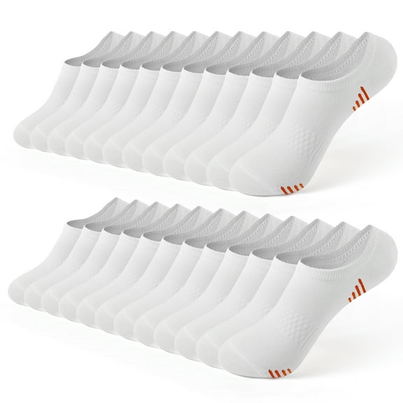 Honeysea 7-12 Pairs No Show Socks Women Men - Low Cut Casual Ankle Socks Athletic Non Slip Socks with Multi Color