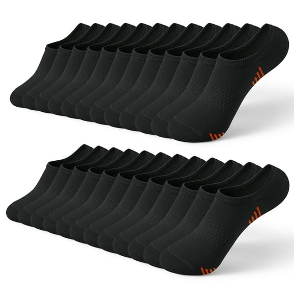 Honeysea 7-12 Pairs No Show Socks Women Men - Low Cut Casual Ankle Socks Athletic Non Slip Socks with Multi Color