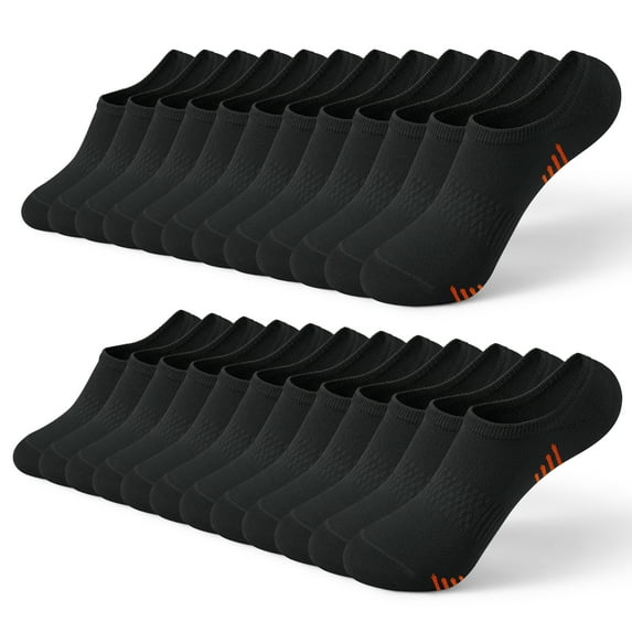 Honeysea 7-12 Pairs No Show Socks Women Men - Low Cut Casual Ankle Socks Athletic Non Slip Socks with Multi Color