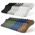 thumbnail image 1 of Honeysea 7-12 Pairs No Show Socks Women Men - Low Cut Casual Ankle Socks Athletic Non Slip Socks with Multi Color, 1 of 7