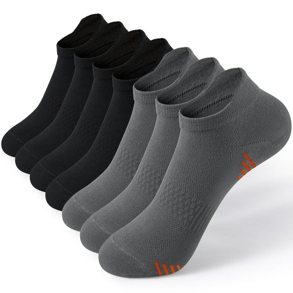 Honeysea 7 Pairs Women's Ankle Athletic Running Socks, Crew Socks Breathable Mesh with Heel Pull Tab