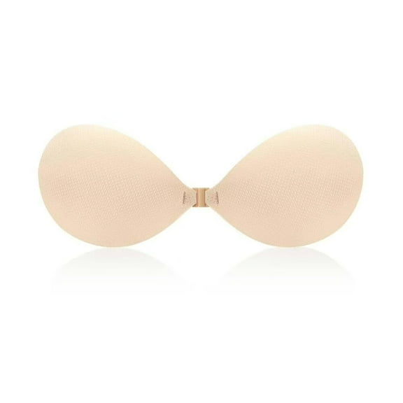 Honeysea Adhesive Bra Strapless Sticky Invisible Push up Silicone Bra for Backless Dress with Nipple Covers