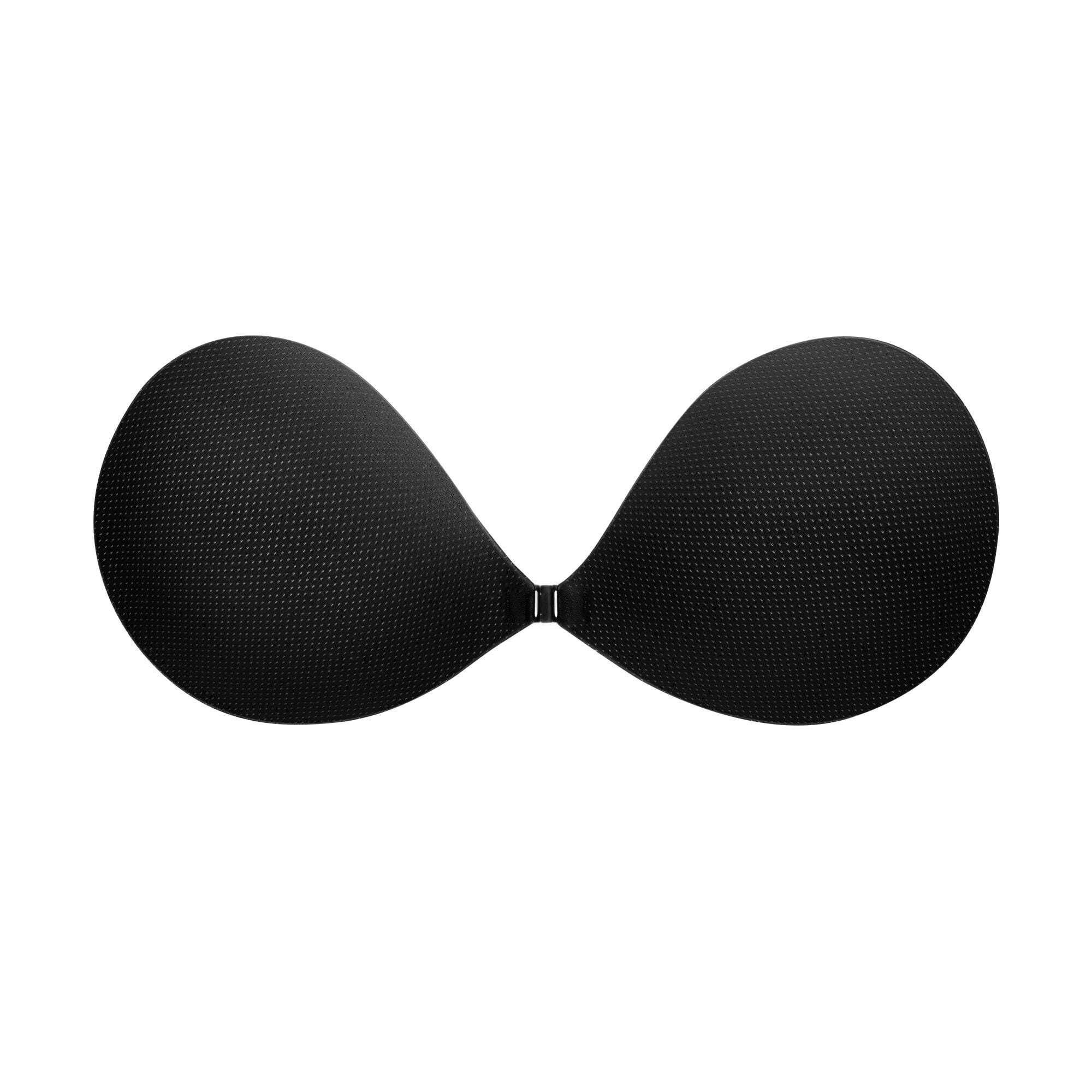 dd bra for backless dress Honeysea Adhesive Bra Strapless Sticky Invisible Push up Silicone Bra for Backless Dress with Nipple Covers, Women's, Black