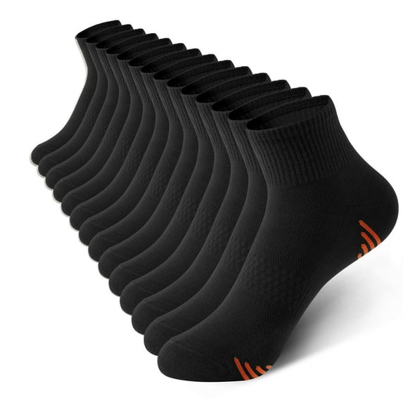 Honeysea Ankle Socks Women's Men Athletic Thick Cushioned Running Hiking Crew Low Cut 7-Pairs