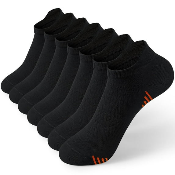 Honeysea Ankle Socks for Women, 7 Pairs Athletic Cushioned Running Socks Crew Socks for Women Men